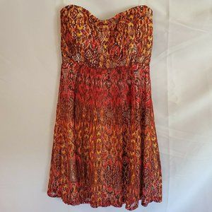 My Michelle Strapless Lined Crochet Dress Size 7